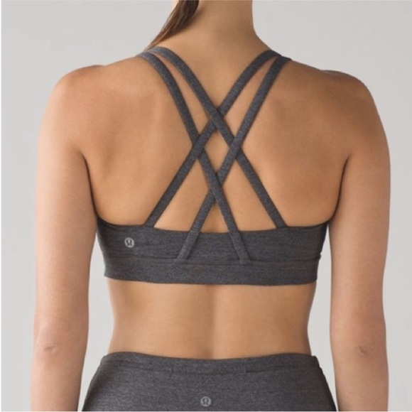LULULEMON heathered grey energy bra - Picture 1 of 7
